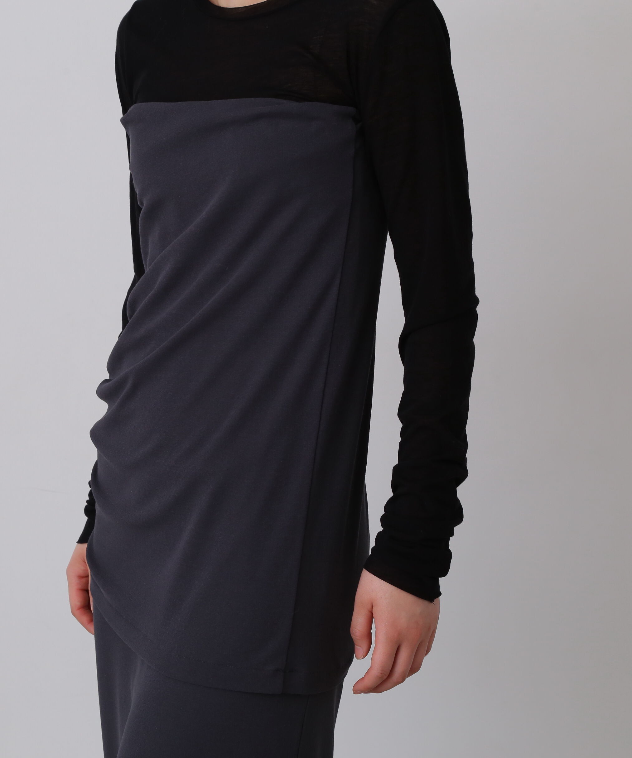 YLEVE 「YLEVE / 80/2 HIGH-TWISTED GAUZE BARE JERSEY ONE PIECE SKIRT」|ワンピース|