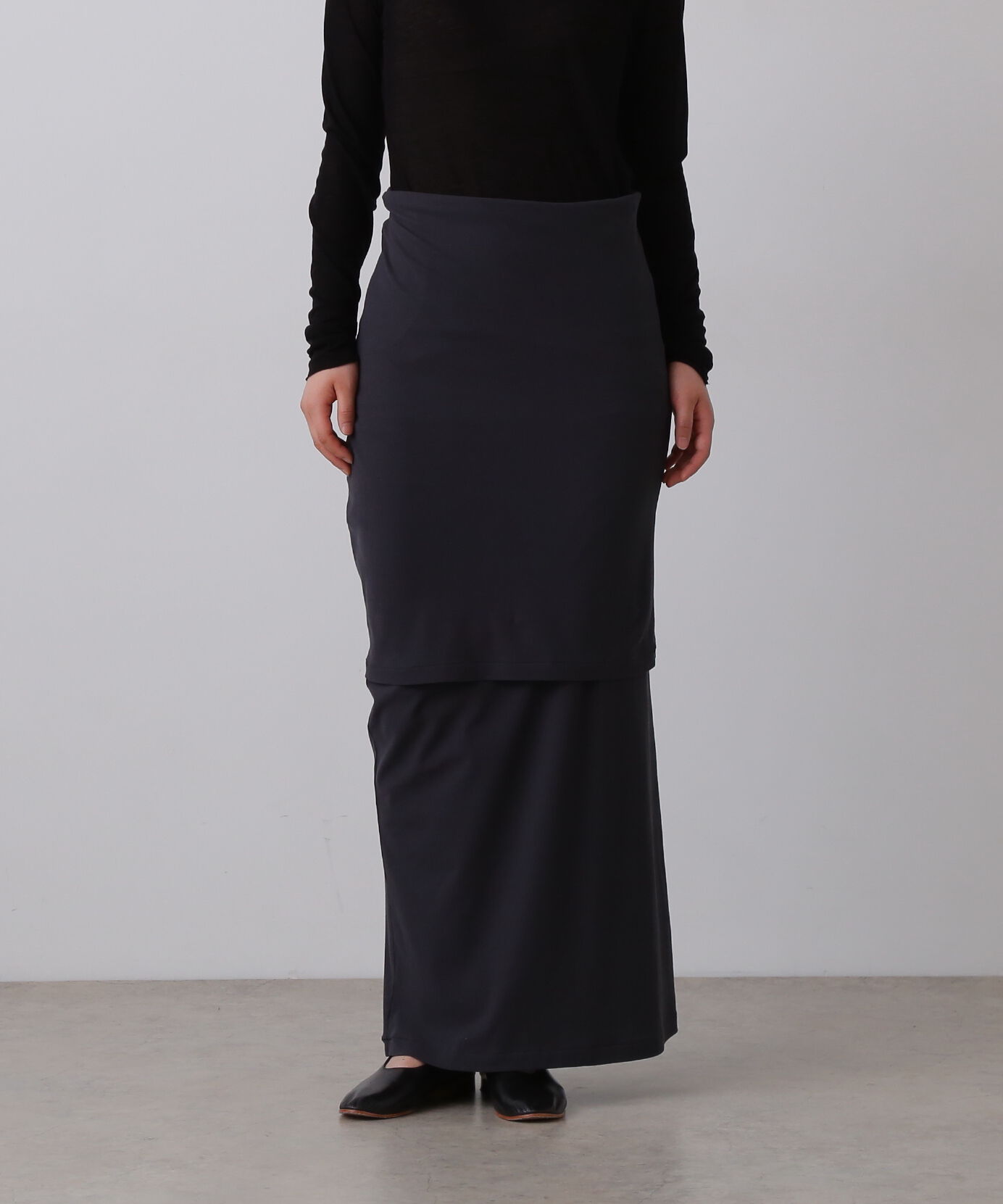 YLEVE 「YLEVE / 80/2 HIGH-TWISTED GAUZE BARE JERSEY ONE PIECE SKIRT」|ワンピース|
