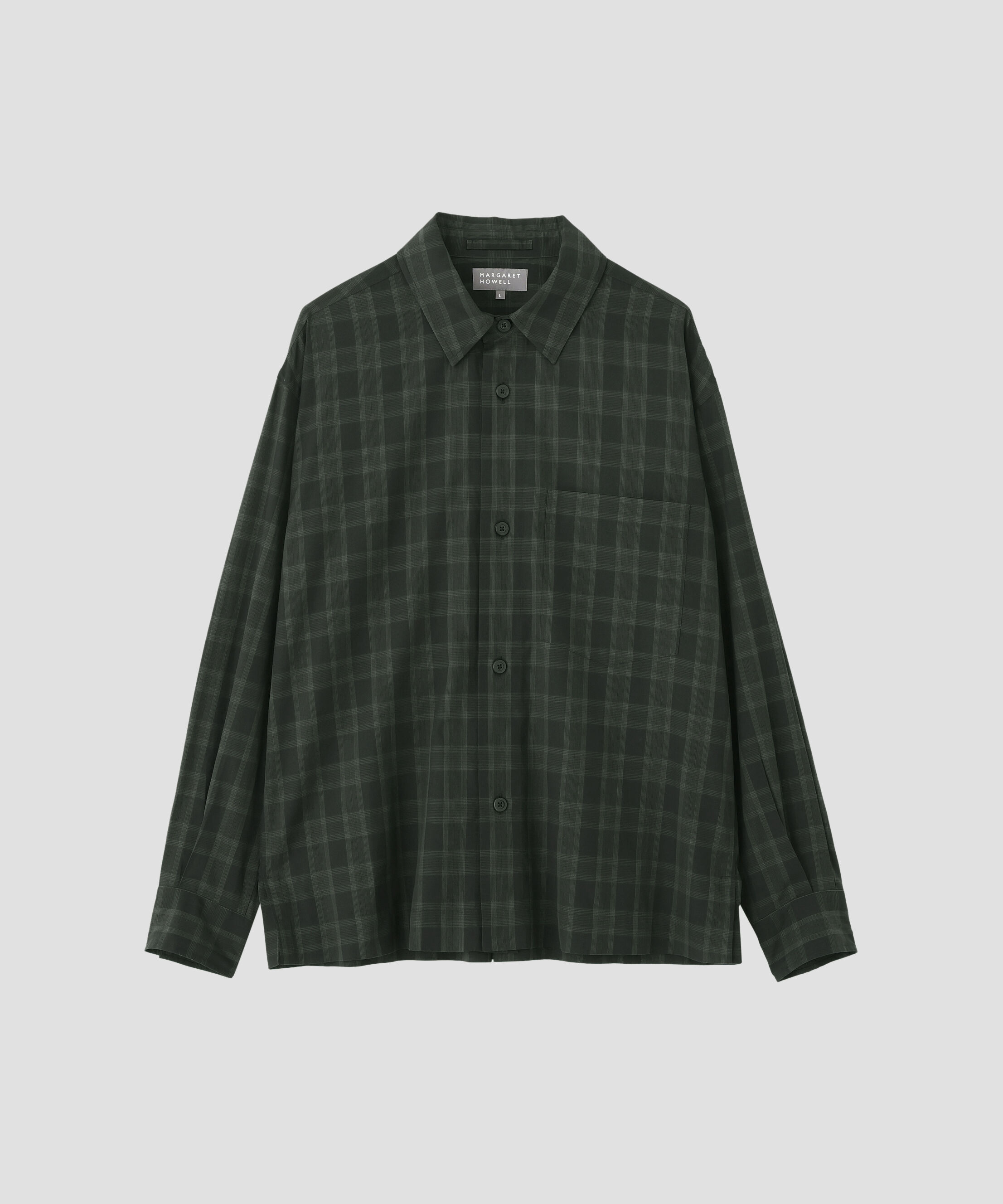 MARGARET HOWELL「COTTON VOILE CHECK SHIRT」|シャツ・ブラウス|