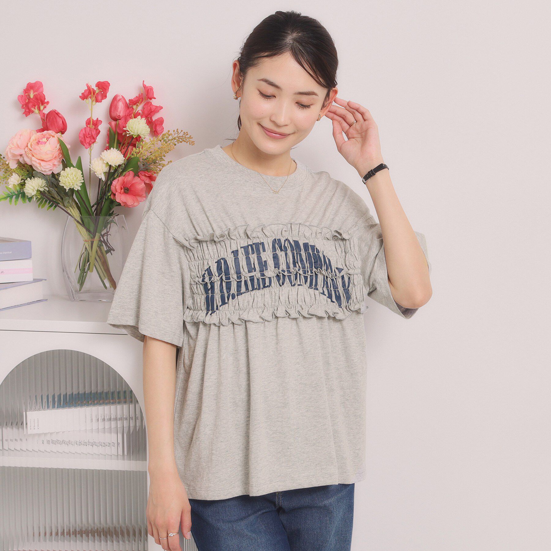 ITS&rsquo;DEMO「＜Lee＞ SHIRRING TEE」|Tシャツ・カットソー|