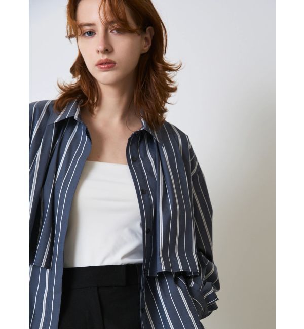 ELENDEEK「STRIPE LAYERED SH」|シャツ・ブラウス|