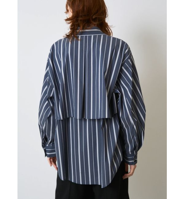 ELENDEEK「STRIPE LAYERED SH」|シャツ・ブラウス|