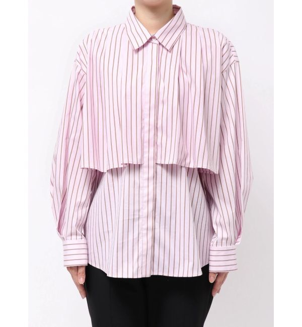 ELENDEEK「STRIPE LAYERED SH」|シャツ・ブラウス|