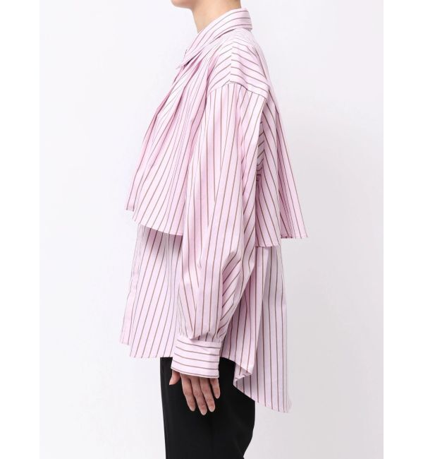 ELENDEEK「STRIPE LAYERED SH」|シャツ・ブラウス|