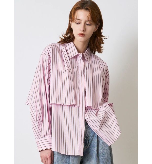 ELENDEEK「STRIPE LAYERED SH」|シャツ・ブラウス|