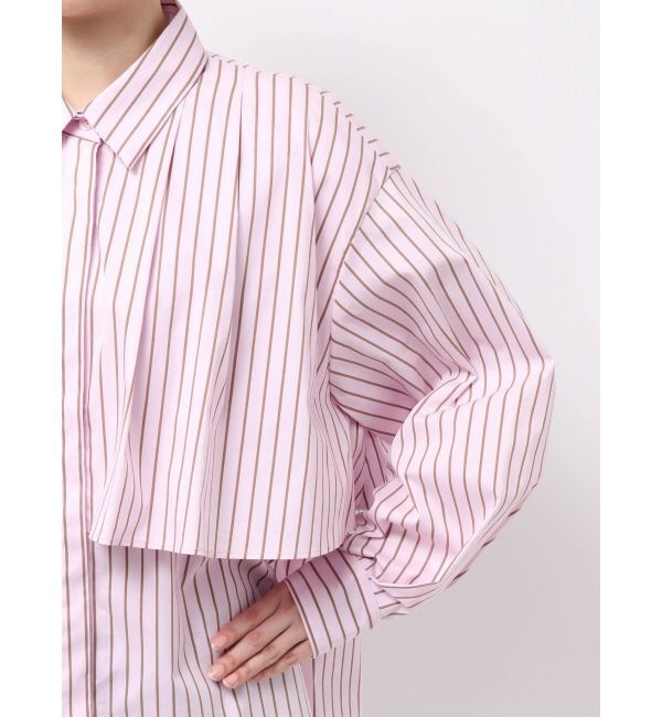 ELENDEEK「STRIPE LAYERED SH」|シャツ・ブラウス|