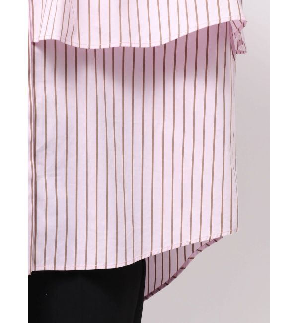 ELENDEEK「STRIPE LAYERED SH」|シャツ・ブラウス|