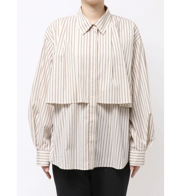 ELENDEEK「STRIPE LAYERED SH」|シャツ・ブラウス|