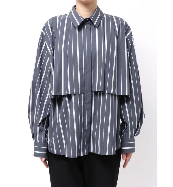 ELENDEEK「STRIPE LAYERED SH」|シャツ・ブラウス|