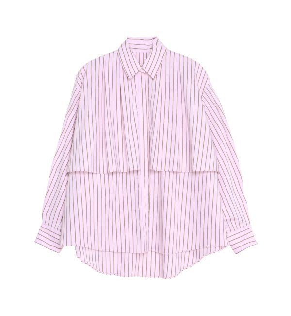 ELENDEEK「STRIPE LAYERED SH」|シャツ・ブラウス|
