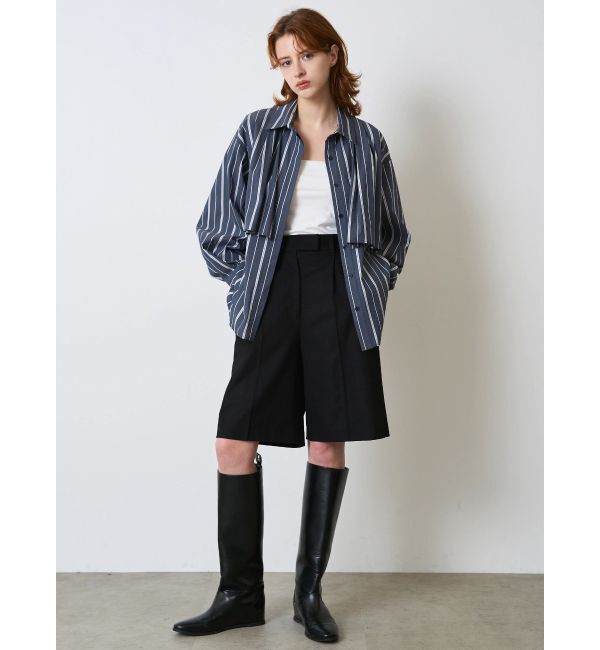 ELENDEEK「STRIPE LAYERED SH」|シャツ・ブラウス|
