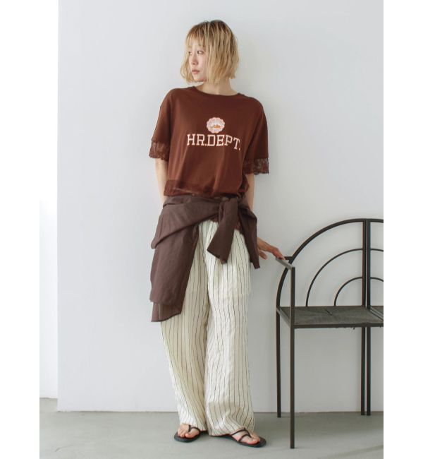 Ungrid「ストライプルーズパンツ」|その他|