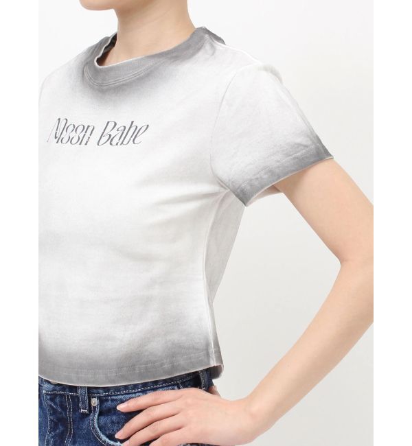 EVRIS「MOON BABE ロゴクロップドTシャツ」|Tシャツ・カットソー|