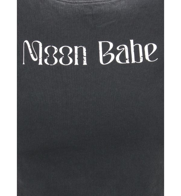EVRIS「MOON BABE ロゴクロップドTシャツ」|Tシャツ・カットソー|