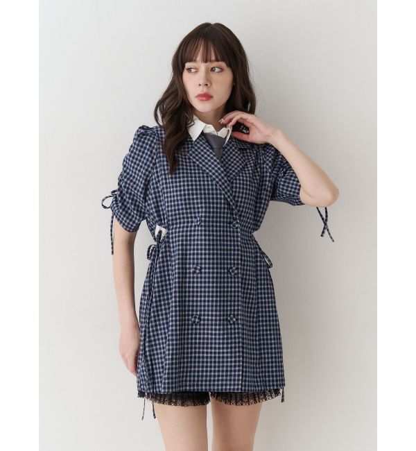 jouetie「ギャザースリーブジャケットミニワンピース」|ワンピース|