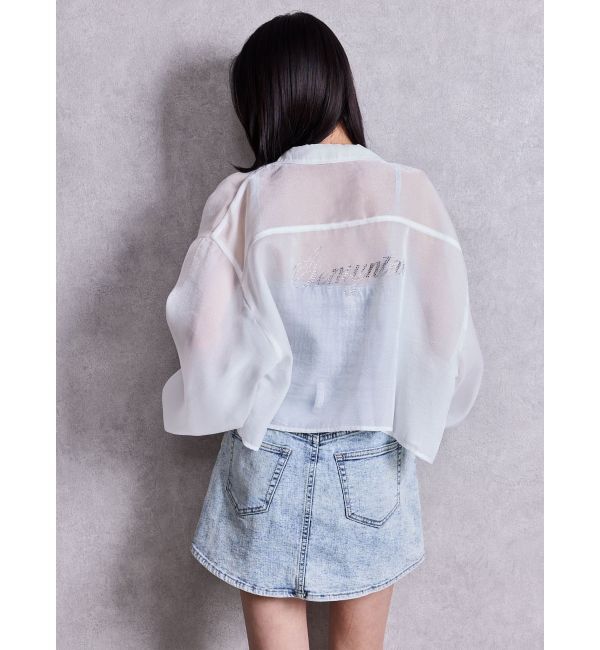 GYDA「sacred edge cross ZIPスカートライクデニムミニワンピース」|ワンピース|