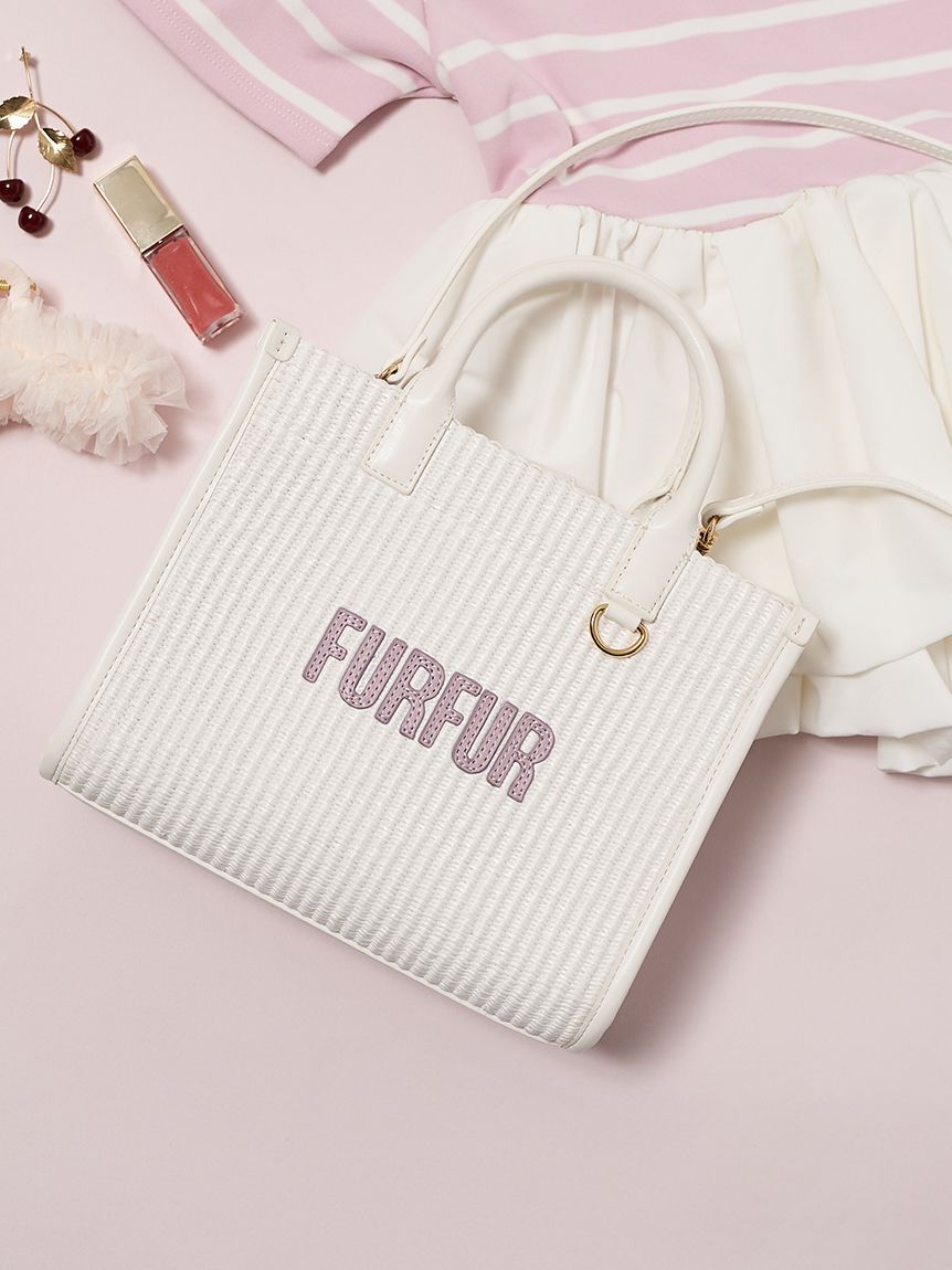 FURFUR「【限定カラー】ラフィアロゴトートバッグ」|トートバッグ|