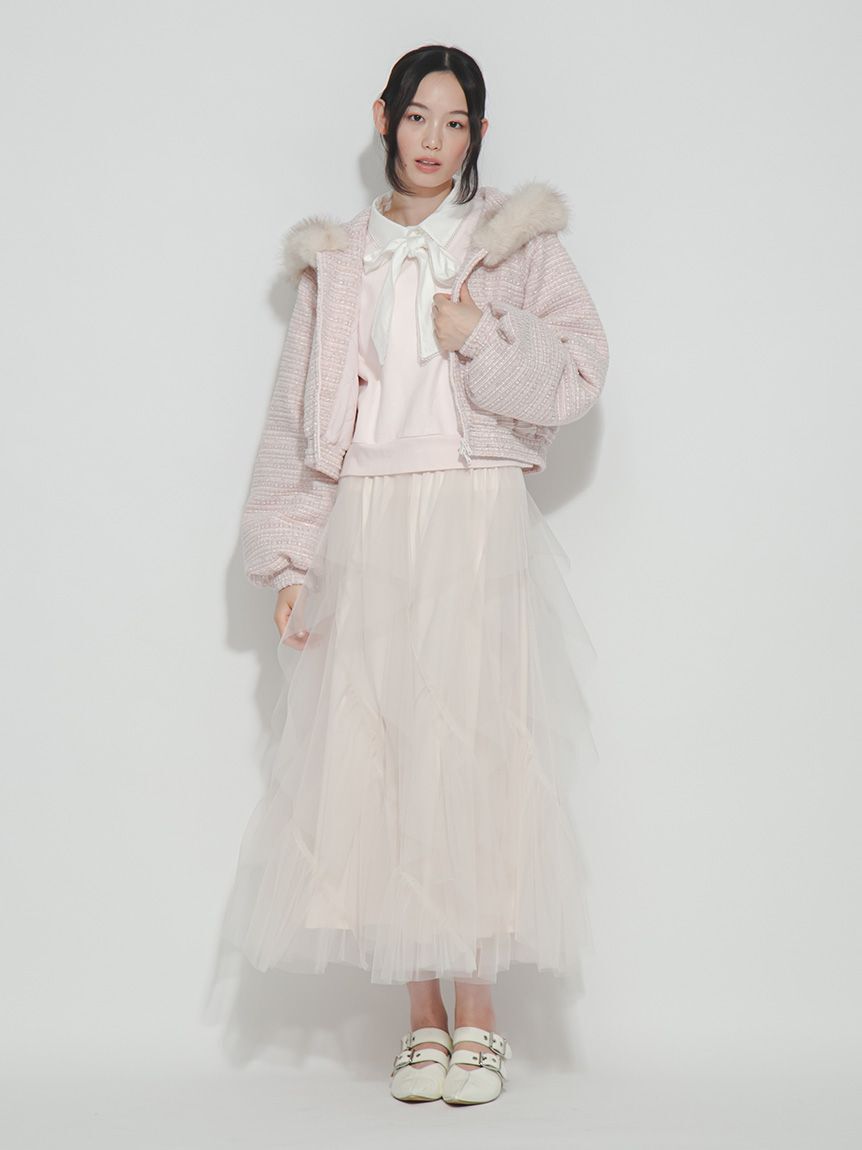 FURFUR「ラッフルデザインチュールスカート」|スカート|