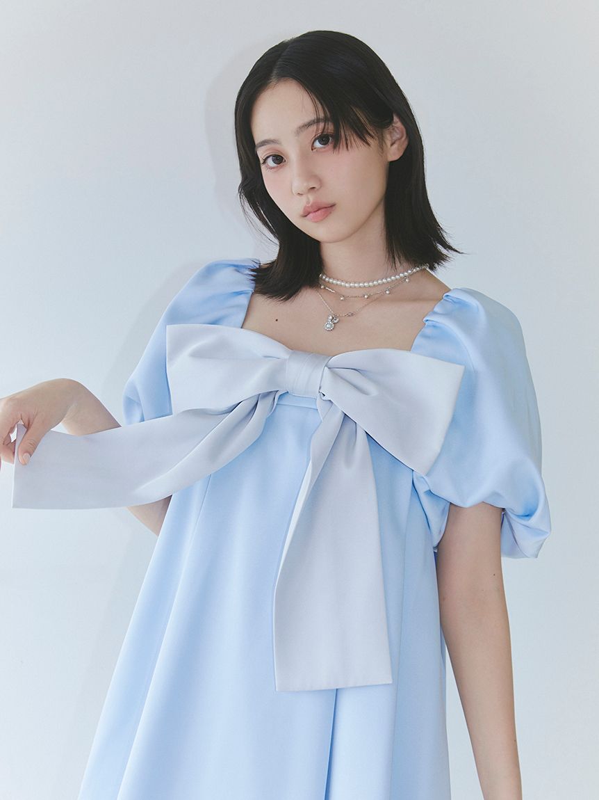 FURFUR「【限定カラー】ビッグリボンミニドレス」|チュニック|