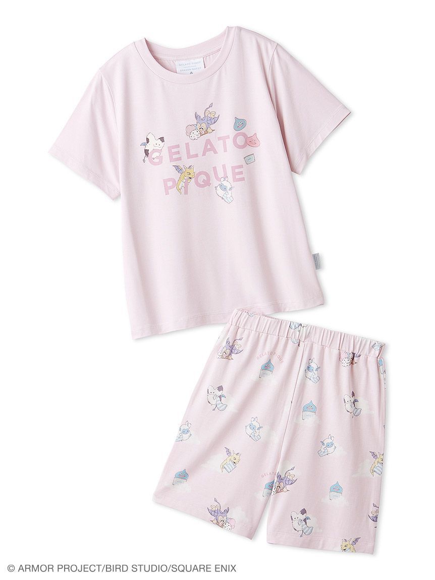 GELATO PIQUE KIDS & BABY「【ドラゴンクエスト】【ジュニア】【販路限定】ワンポイントTシャツ&総柄ショートパンツセット」|ルームウェア|