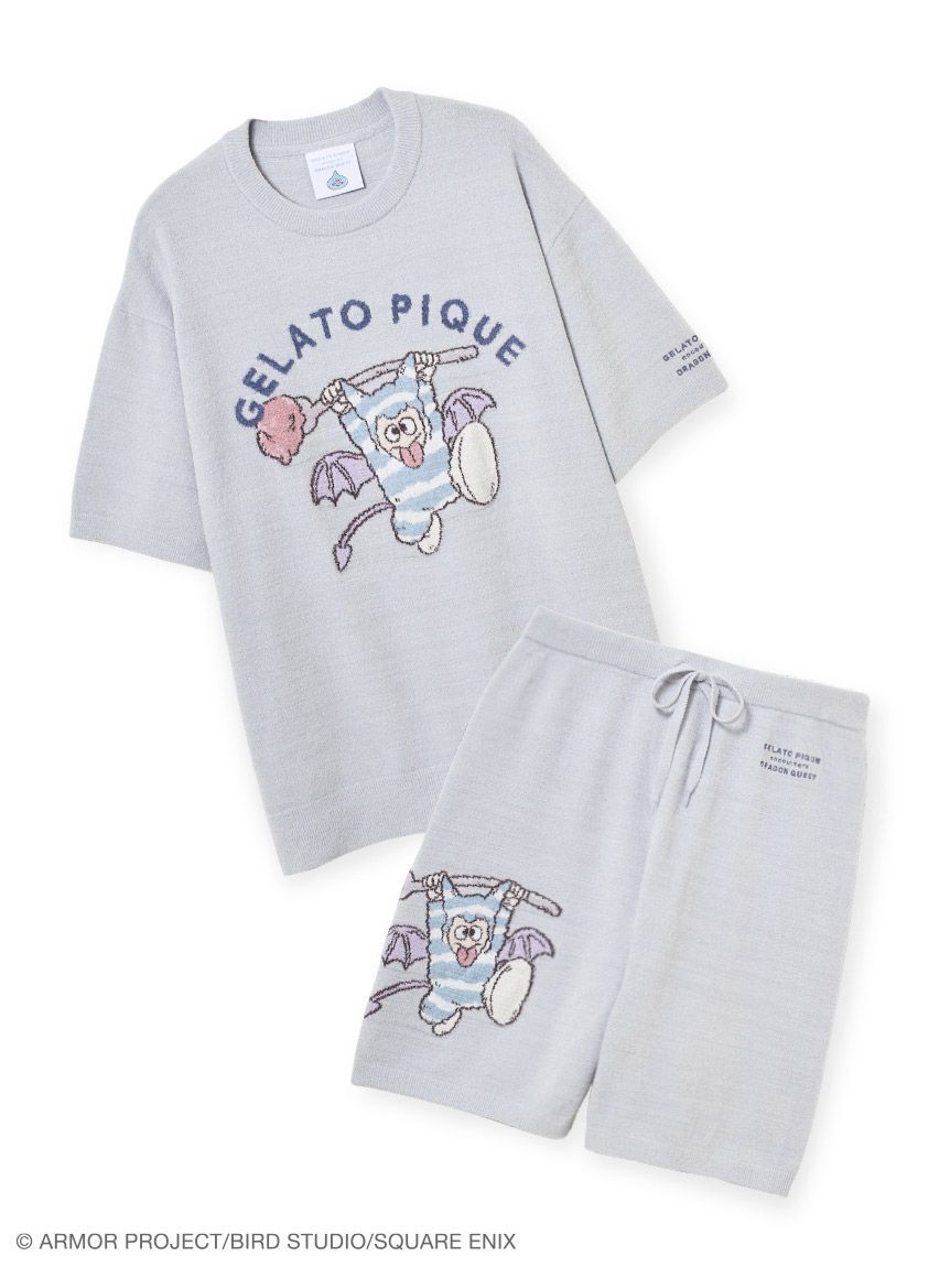 GELATO PIQUE HOMME「【ドラゴンクエスト】【メンズ】ジャガード半袖プルオーバー&ハーフパンツセット」|ルームウェア|BLU