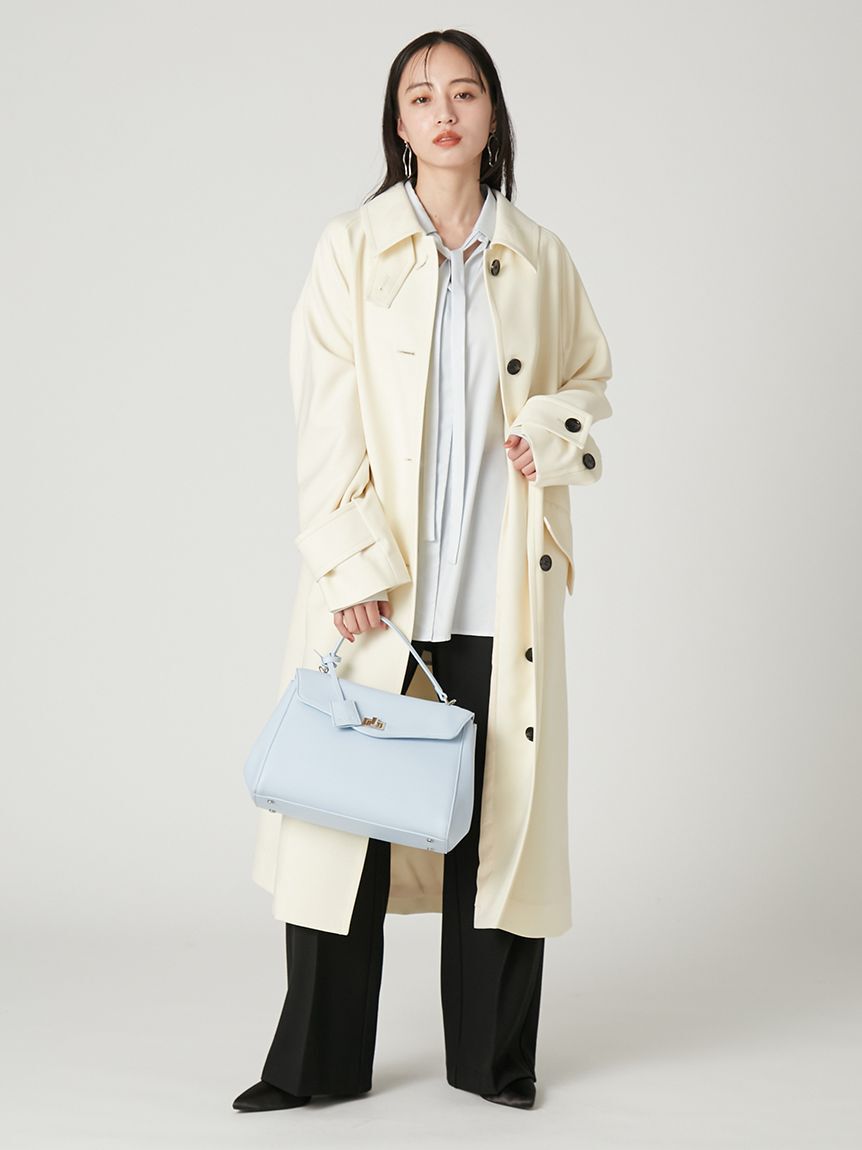 FRAY I.D「【ウォッシャブル】2wayサテンボウタイスキッパーシャツ」|シャツ・ブラウス|