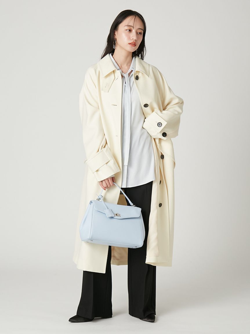 FRAY I.D「【ウォッシャブル】2wayサテンボウタイスキッパーシャツ」|シャツ・ブラウス|