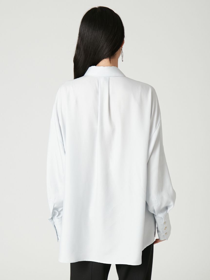 FRAY I.D「【ウォッシャブル】2wayサテンボウタイスキッパーシャツ」|シャツ・ブラウス|