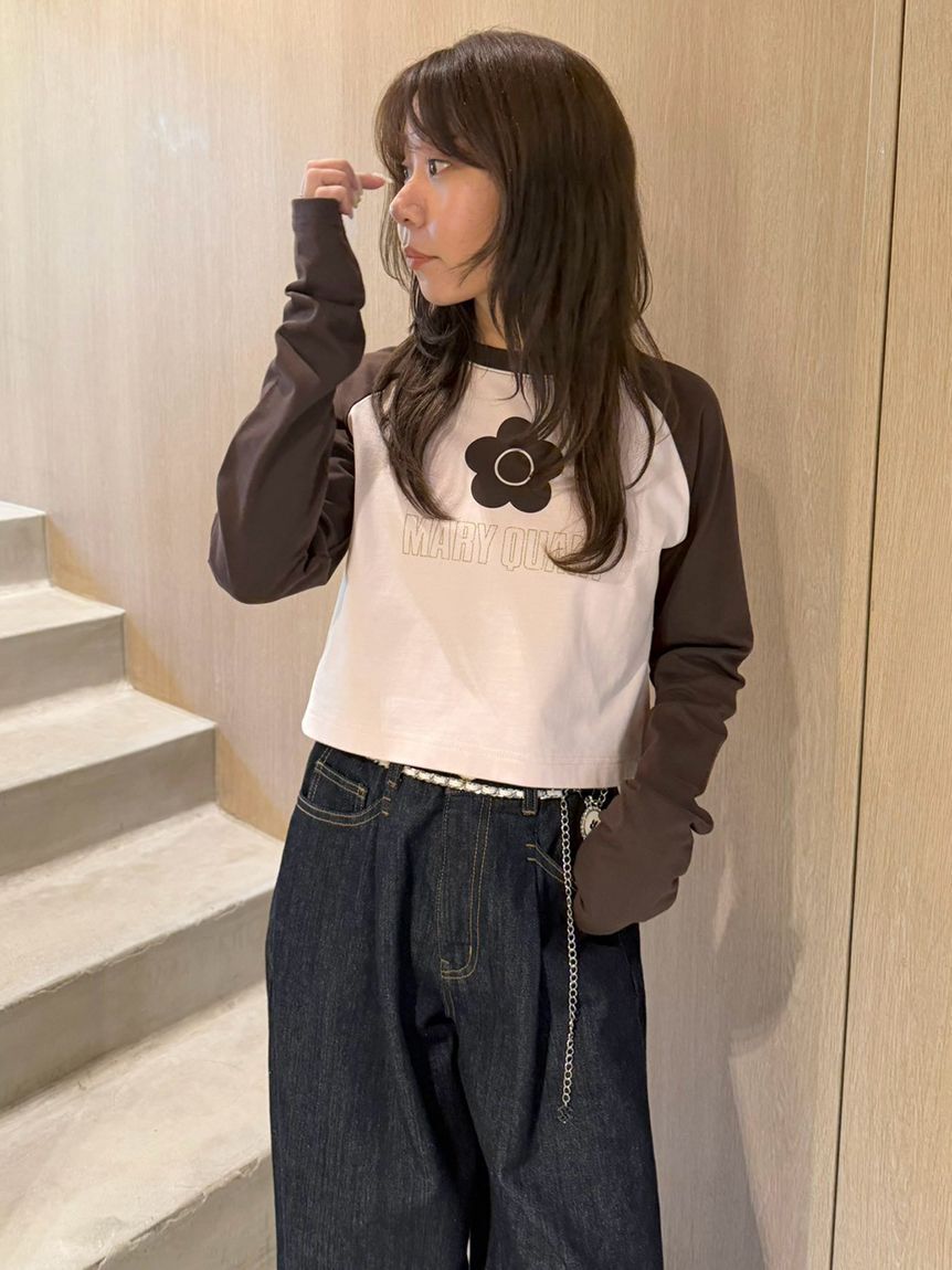 LILY BROWN「【LILY BROWN&times;MARY QUANT】デイジープリントラグランロンT」|Tシャツ・カットソー|