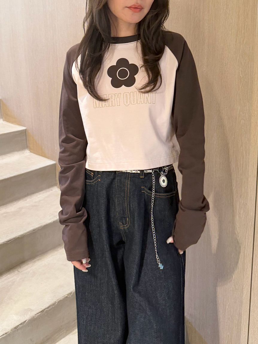 LILY BROWN「【LILY BROWN&times;MARY QUANT】デイジープリントラグランロンT」|Tシャツ・カットソー|