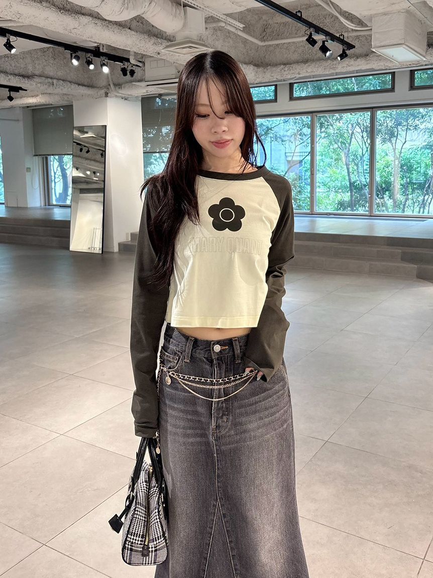 LILY BROWN「【LILY BROWN&times;MARY QUANT】デイジープリントラグランロンT」|Tシャツ・カットソー|