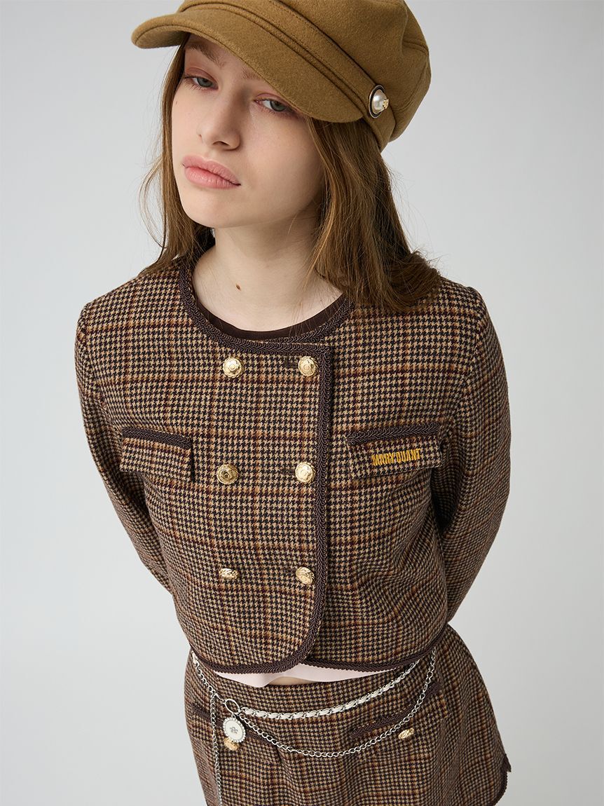 LILY BROWN「【LILY BROWN&times;MARY QUANT】ダブルボタンジャケット」|ノーカラージャケット|