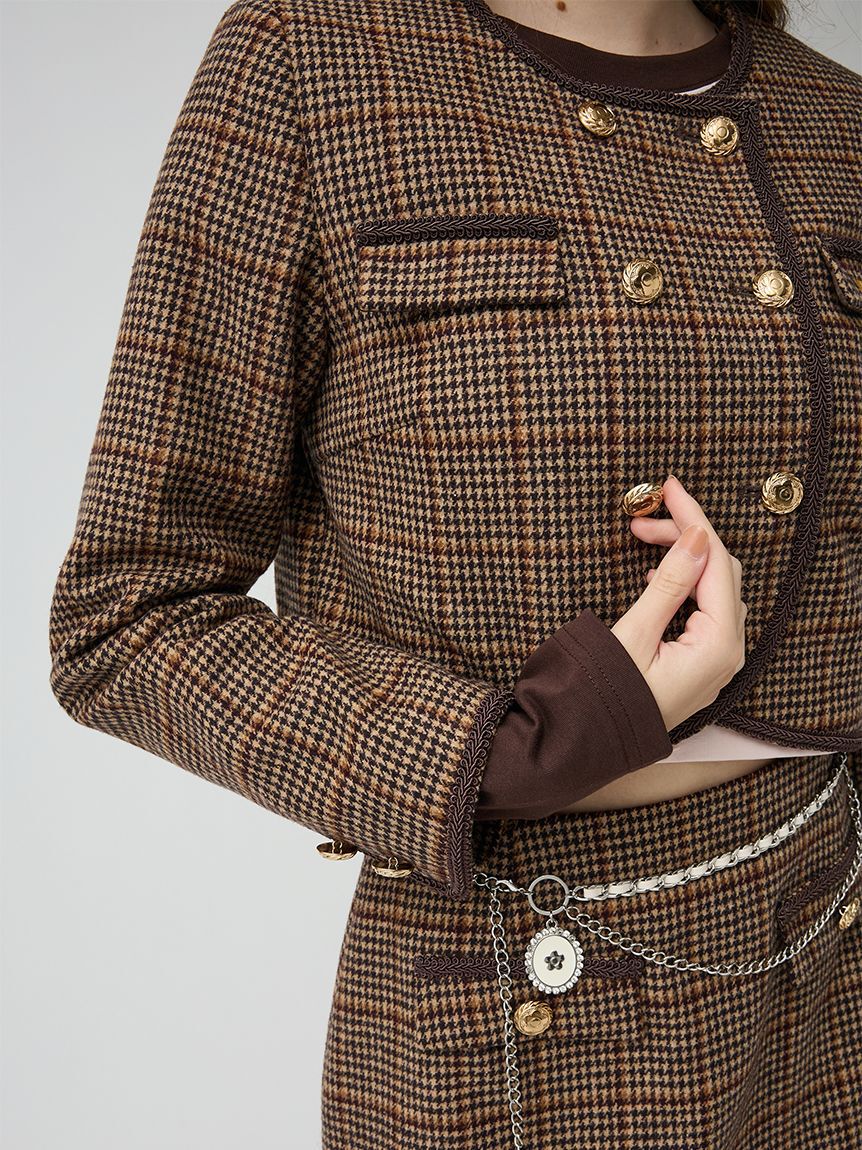 LILY BROWN「【LILY BROWN&times;MARY QUANT】ダブルボタンジャケット」|ノーカラージャケット|