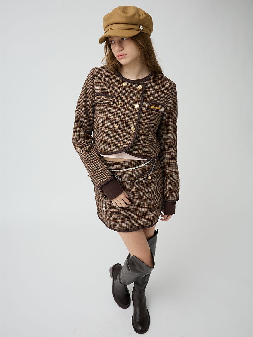 LILY BROWN「【LILY BROWN&times;MARY QUANT】ダブルボタンジャケット」|ノーカラージャケット|