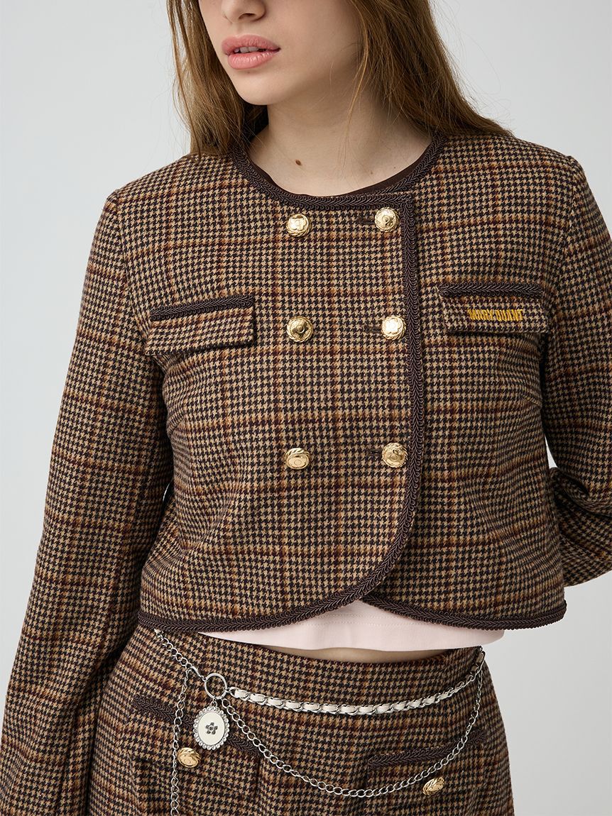 LILY BROWN「【LILY BROWN&times;MARY QUANT】ダブルボタンジャケット」|ノーカラージャケット|