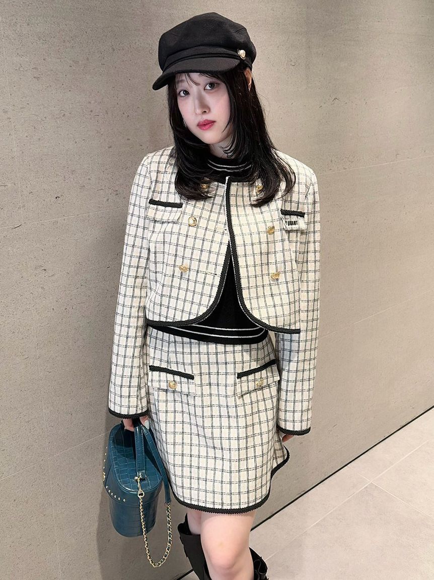 LILY BROWN「【LILY BROWN&times;MARY QUANT】ダブルボタンジャケット」|ノーカラージャケット|