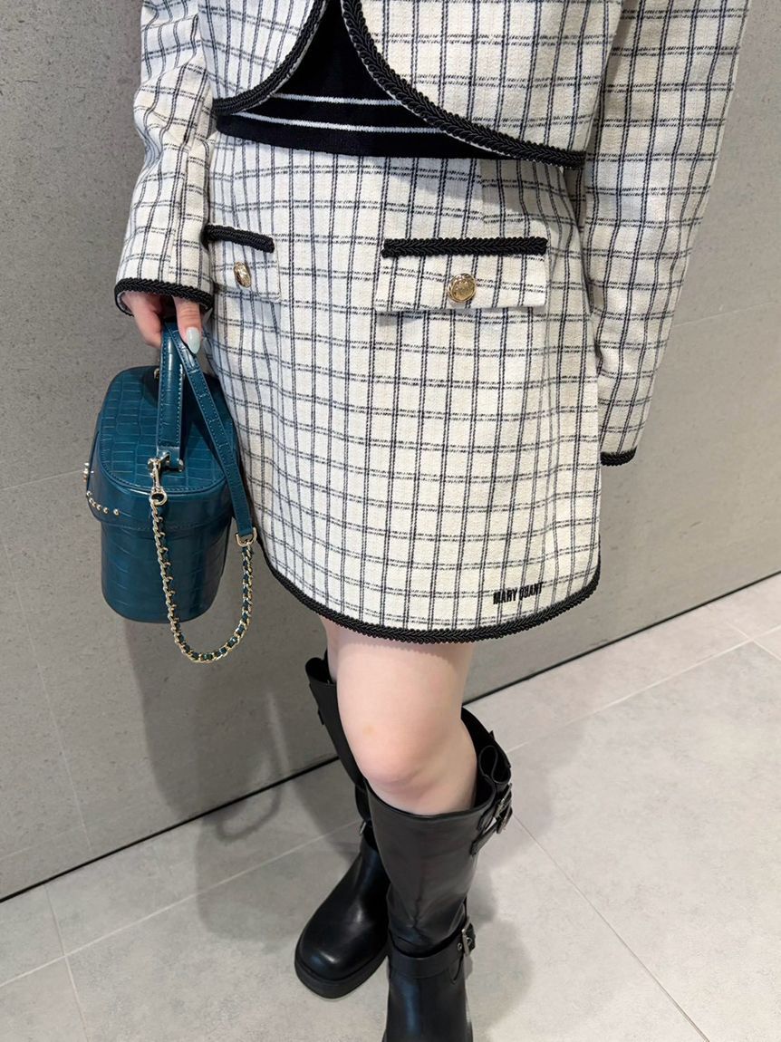 LILY BROWN「【LILY BROWN&times;MARY QUANT】ダブルボタンジャケット」|ノーカラージャケット|