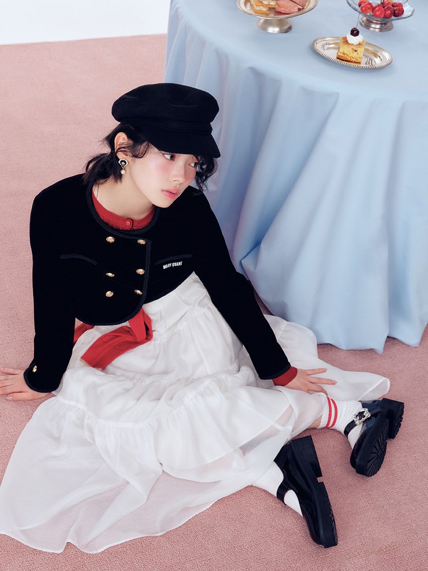 LILY BROWN「【LILY BROWN&times;MARY QUANT】ダブルボタンジャケット」|ノーカラージャケット|
