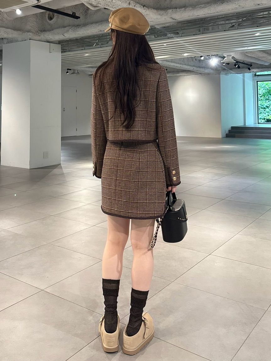 LILY BROWN「【LILY BROWN&times;MARY QUANT】ダブルボタンジャケット」|ノーカラージャケット|