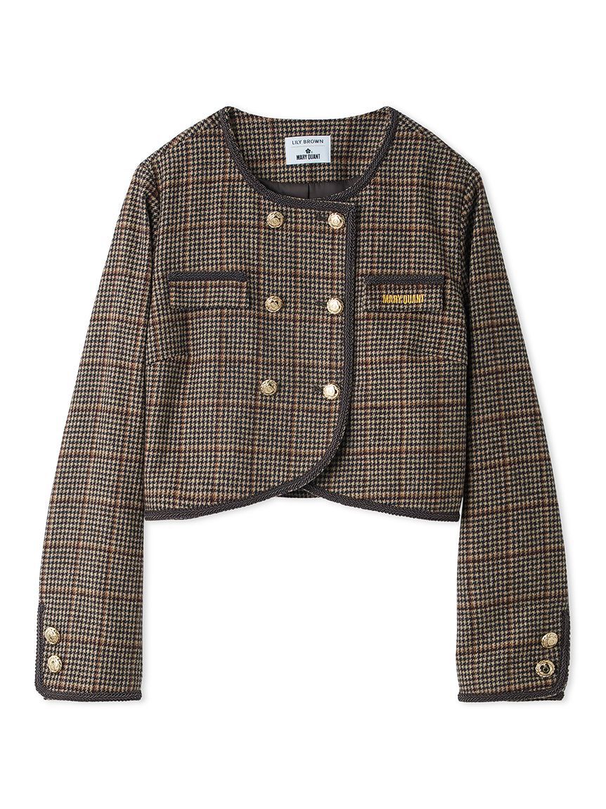 LILY BROWN「【LILY BROWN&times;MARY QUANT】ダブルボタンジャケット」|ノーカラージャケット|