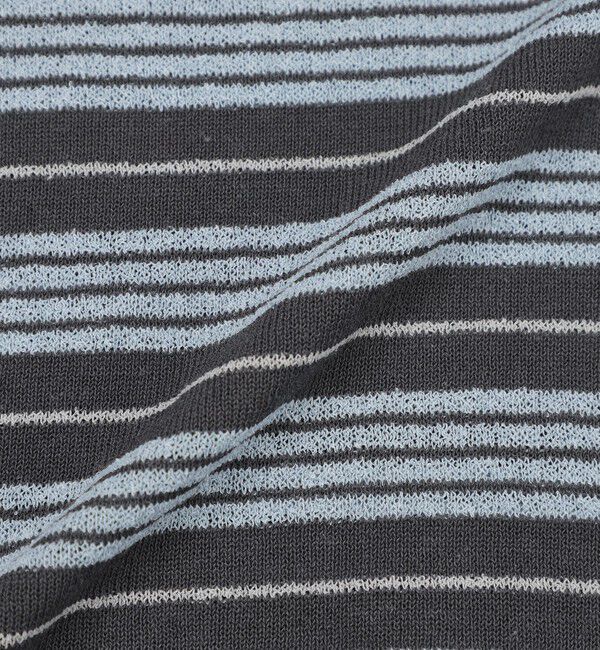 MACKINTOSH PHILOSOPHY「【GREY LABEL】リネンミックスボーダーポロニット」|ニット・セーター|