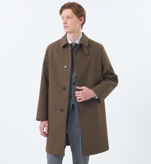 MACKINTOSH PHILOSOPHY「【予約販売】3層ブロードボンディング WELLINGTON「ウェリントン」」|ステンカラーコート|ダークブラウン