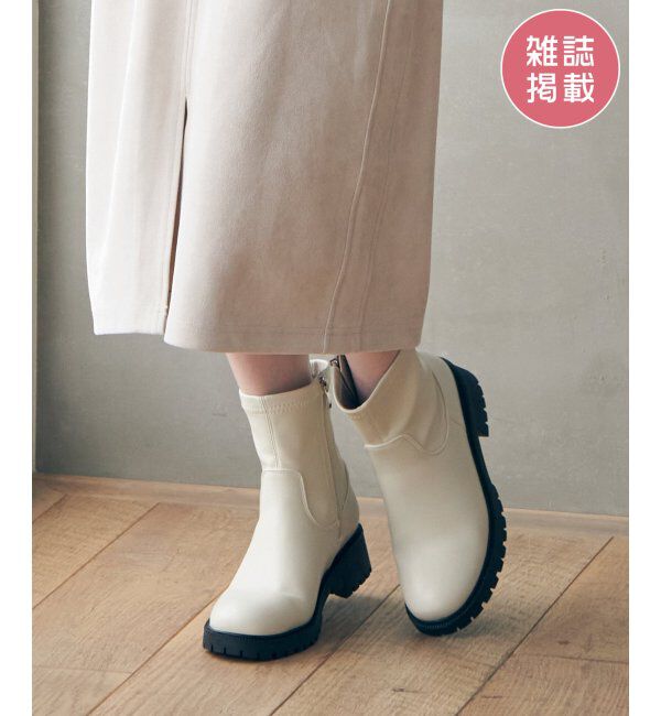 ikka「PUストレッチトラックソールブーツ」|その他|