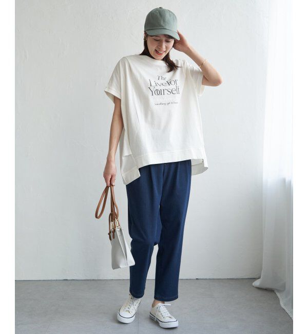 ikka「ロゴフォトプリントチュニックＴ」|その他|