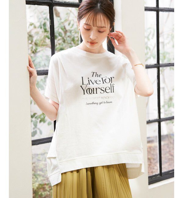 ikka「ロゴフォトプリントチュニックＴ」|その他|