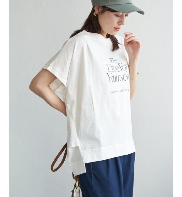 ikka「ロゴフォトプリントチュニックＴ」|その他|
