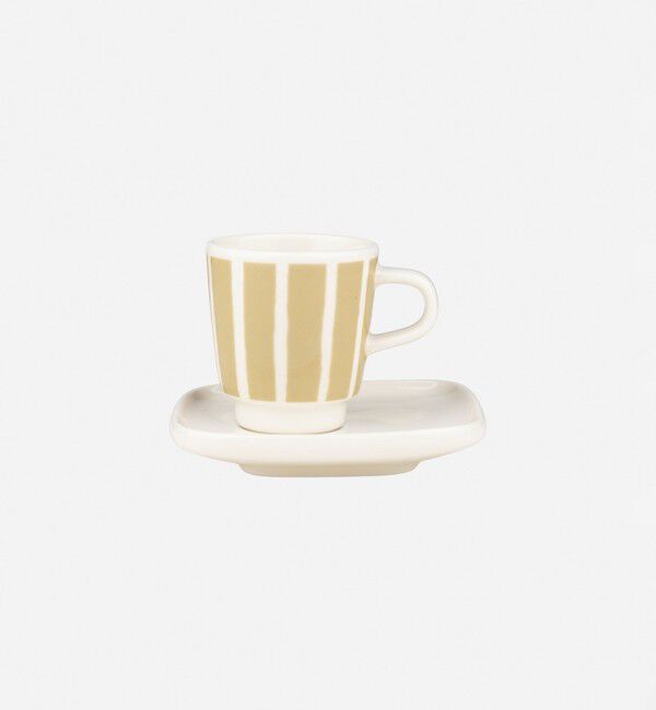 Marimekko「Piccolo エスプレッソカップ＆プレート」|その他|ホワイト&times;サンド