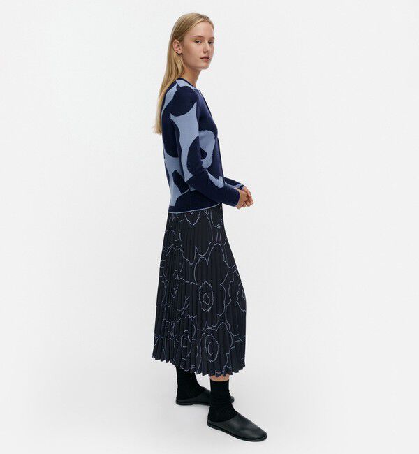 Marimekko「Harhautus Unikko ニットカーディガン」|ニット・セーター|
