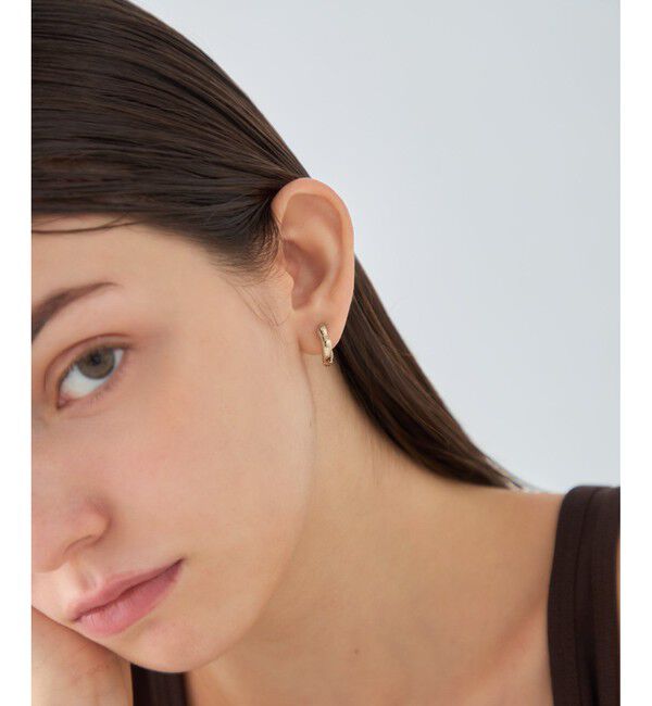ete「[ONLINE Limited] ニュアンス チャーム ハグピアス」|ピアス|
