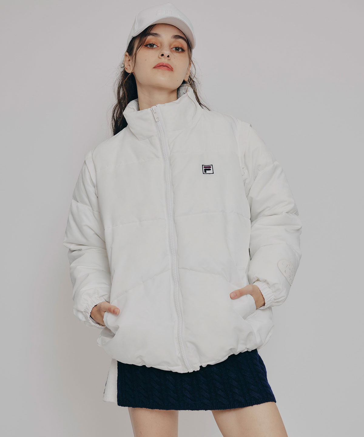REDYAZEL「［FILA&times;REDYAZEL］2WAYフェイクダウンジャケット」|ダウン|
